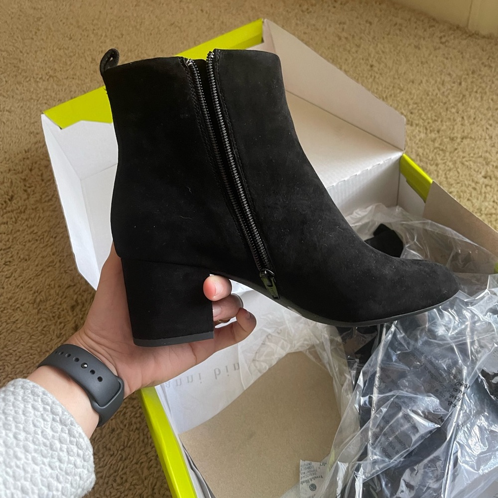 Booties - size 8 - only worn ONCE - like new